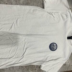 White Palmetto Moon T-Shirt with Blue Ducks Logo